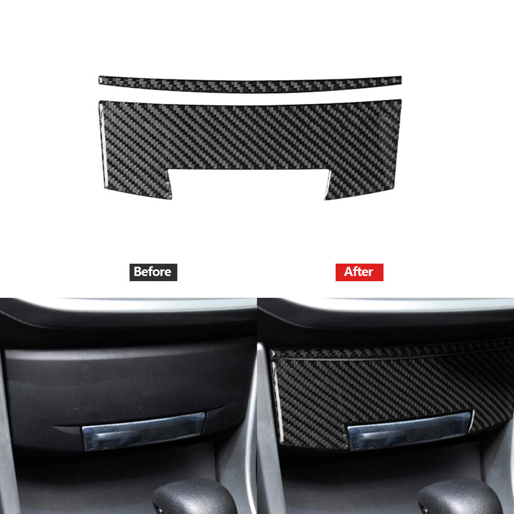 Carbon Fiber Driver Side Light Control Panel Cover Trim for Acura TL 2004-2008 v