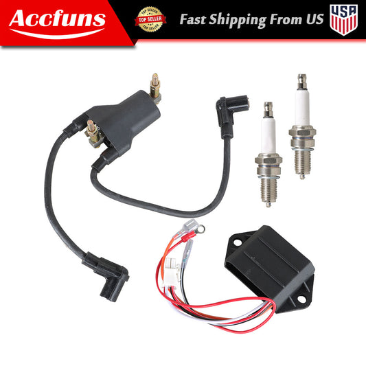 Ignition Coil CDI Ignitor AC Spark Plug 96-98 for Golf Cart Compatible with EZ-GO Gas 4 Cycle- n