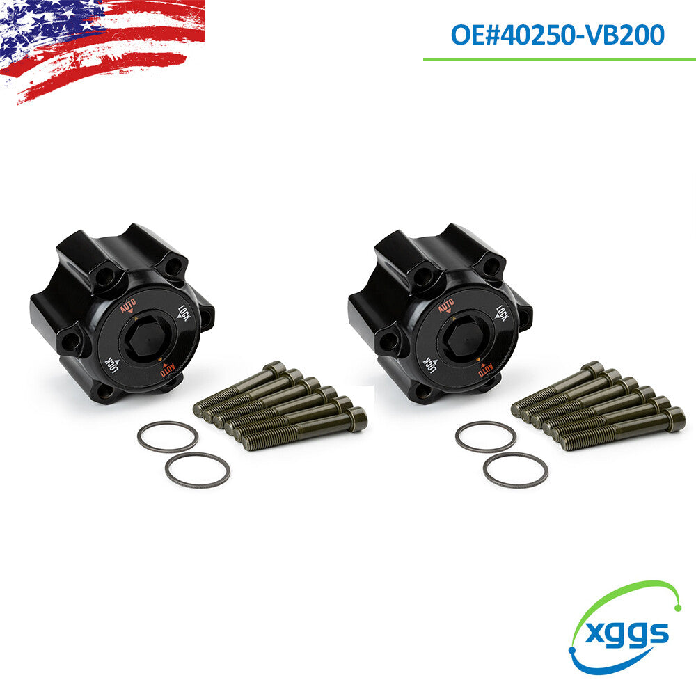 2-piece 40250-VB200 automatic hub locks for Patrol GU Y61 TD42 TD3.0 TD2.8 ST Q
