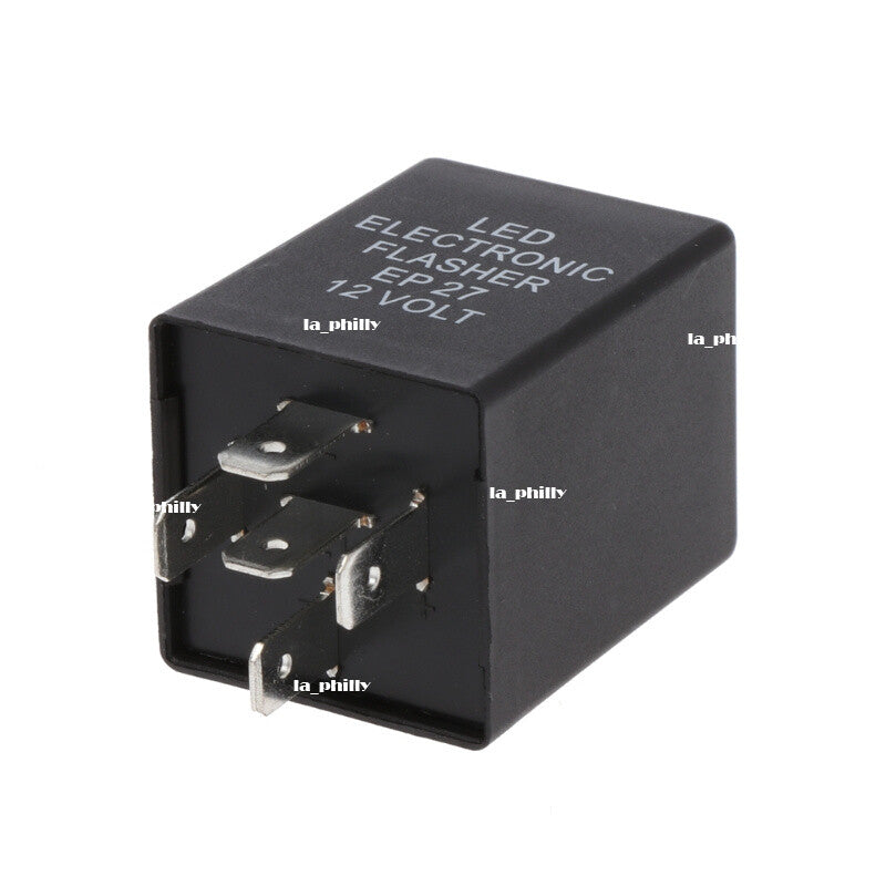 12V 5Pin EP27 LED Flasher Relay Car Turn Signal Indicator Blinker Flash Black Q