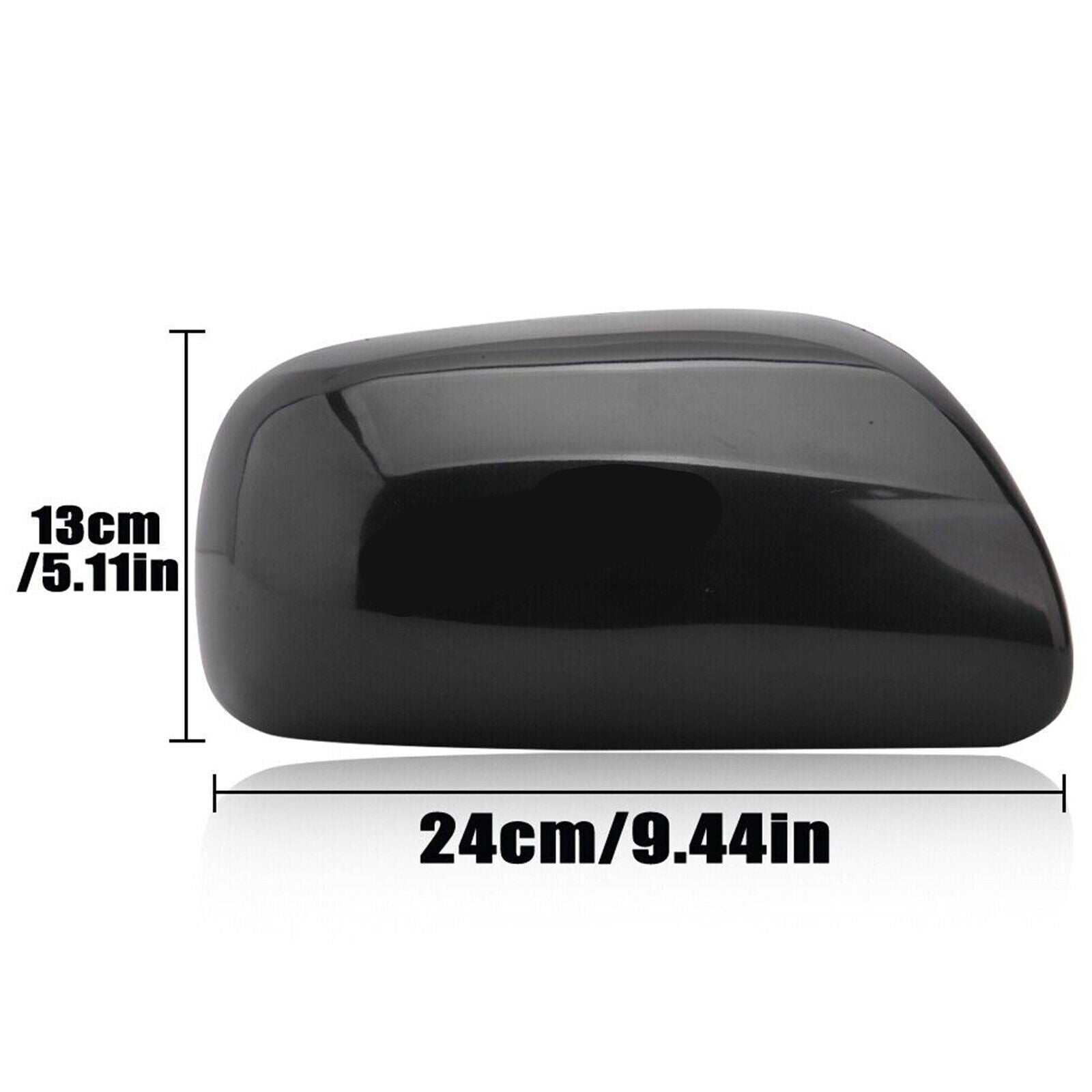 Side Mirror Cap Cover for Toyota 07-11 Yaris 04-09 Prius Black Driver Left Side