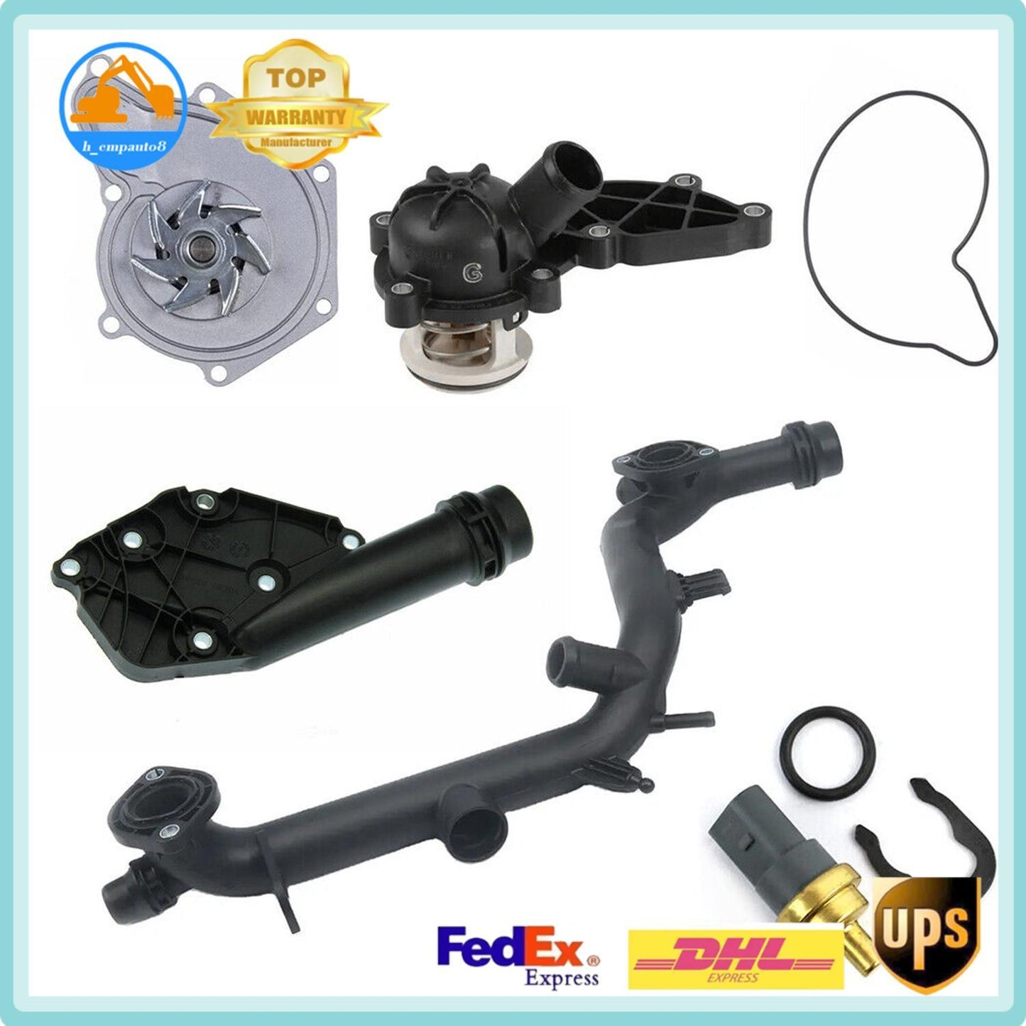 Cooling System Kit PUMP for Audi A4 Quattro A5 Quattro Q5 3.2 V6