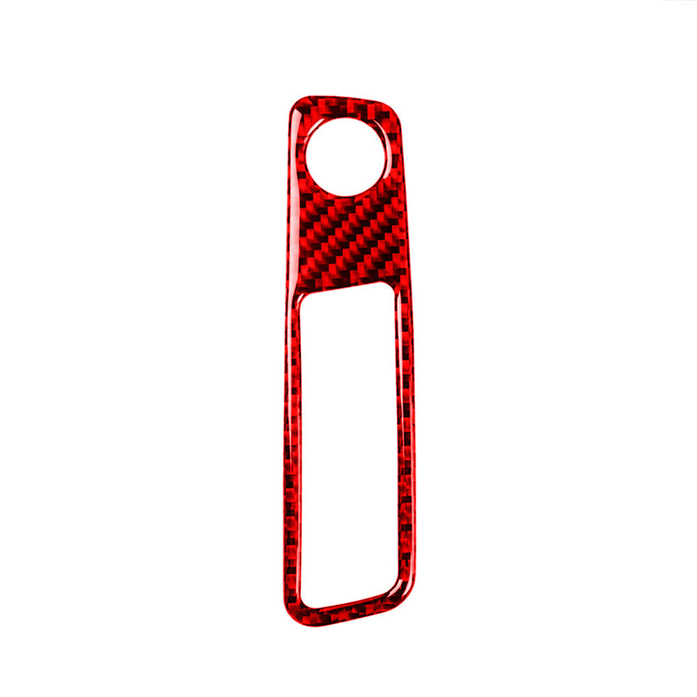 Red Carbon Fiber Shifter Console Trim for Land Rover Discovery Sport 2015-2019 v