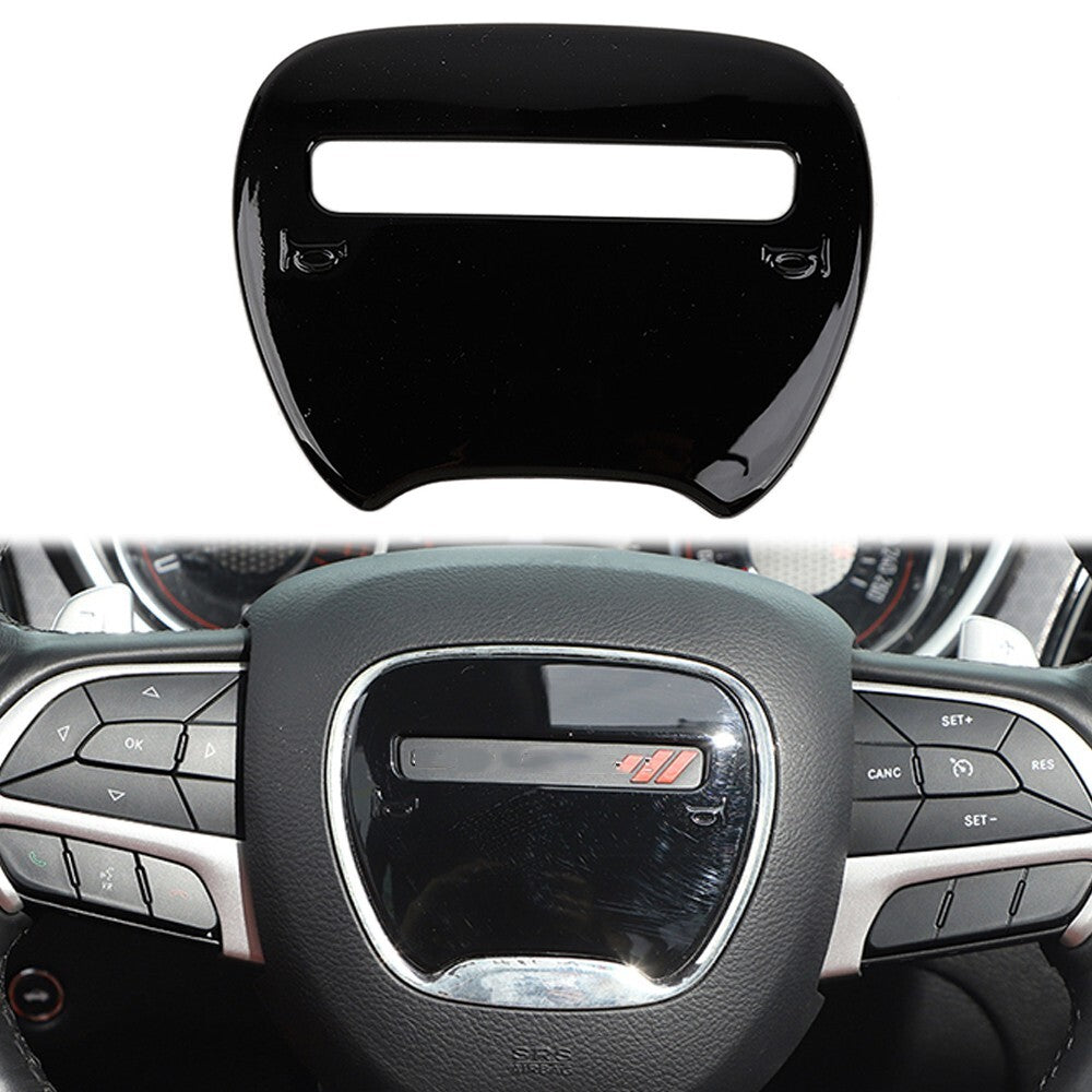 Interior Steering Wheel Center Cover for Dodge Charger/ for Challenger 15-23 Black