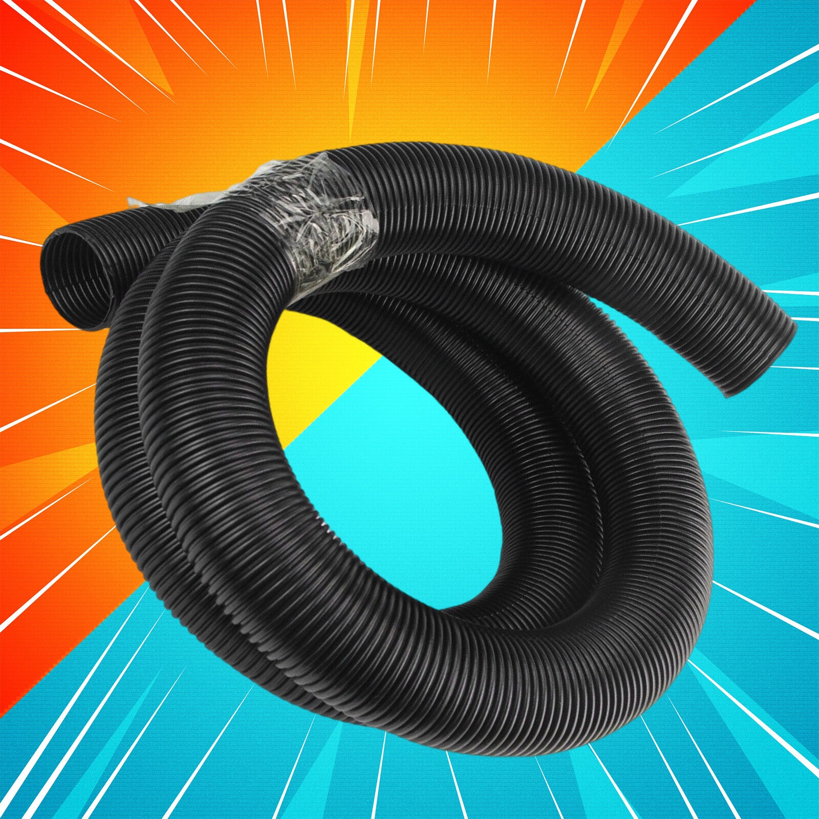 Universal 2-inch (50 mm) defroster air conditioner heater dashboard vent blower hose, 6 feet long Q