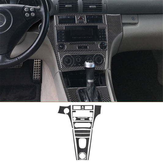 11x carbon fiber center console trim for Mercedes-Benz W203 2005-2007