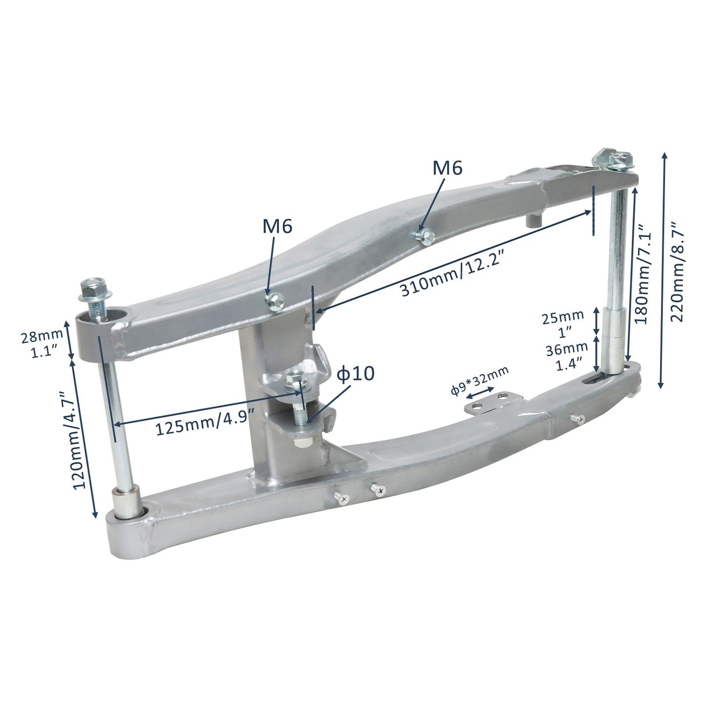 21-inch rear swingarm suitable for Dirt Pit bike rear ends 125cc, 150cc, 200cc, 250cc