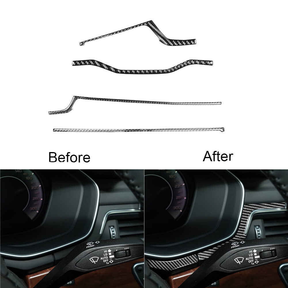 4Pcs Red Carbon Fiber Door Pedal Protector Cover Trim for VW for Golf MK7 2014-2019 v