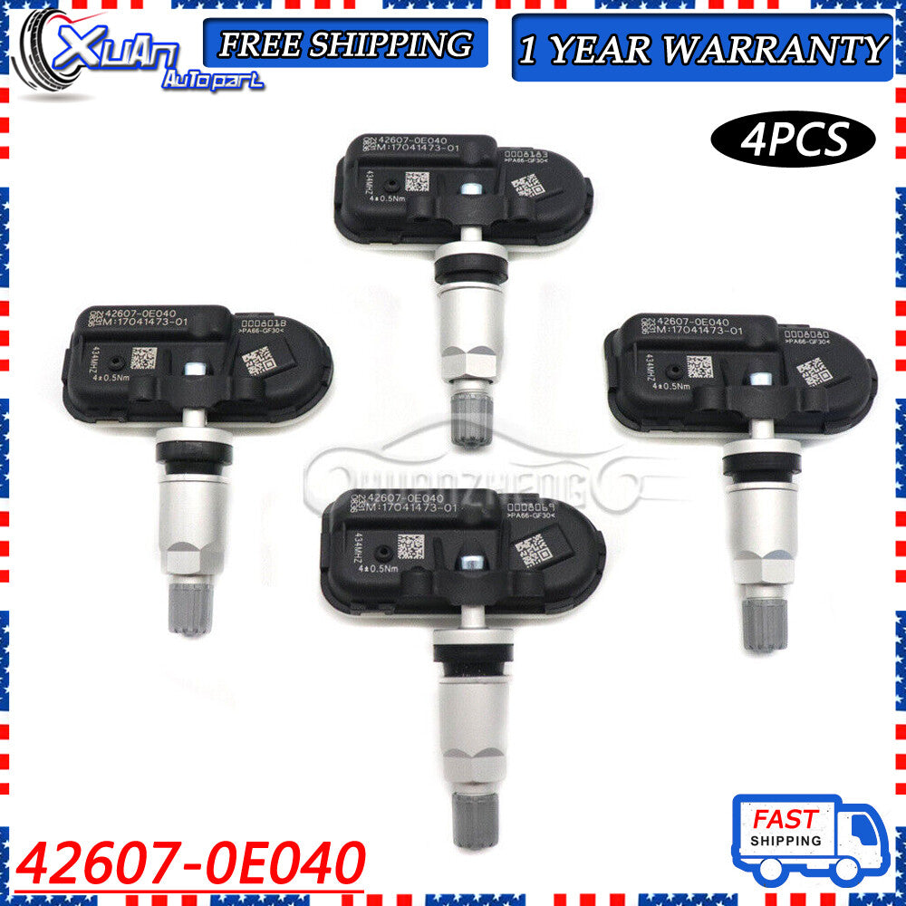 42607-0E040 is a 434MHz 4xTPMS tire pressure sensor for the 2021 for Sienna Highlander. v
