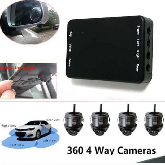 4 Way 360° Bird View Panoramic View System Car DVR Recording Parking Camera Kit