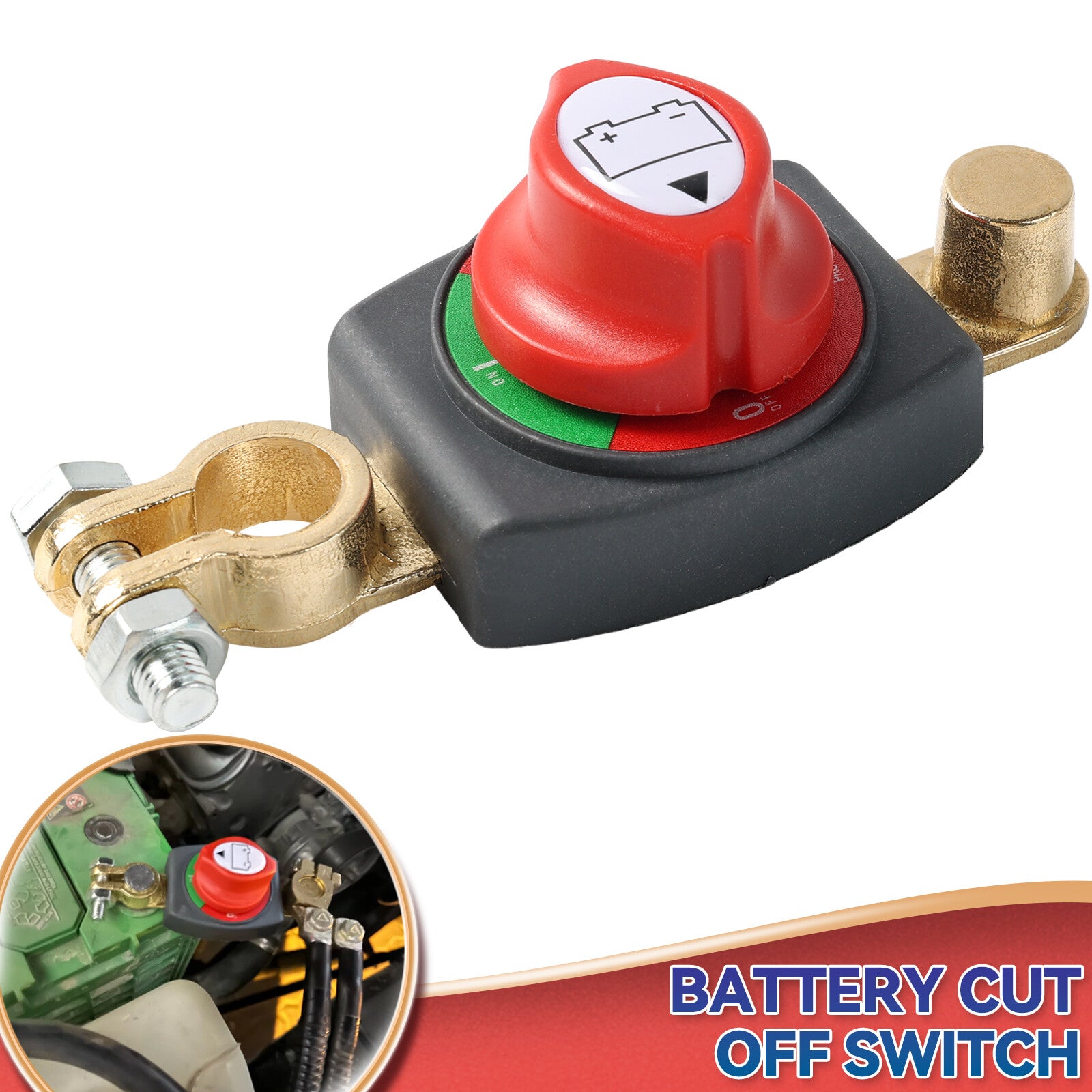 Negative Battery Disconnect Switch Power Cut Master Isolator For Cars/RVS/Boats Q