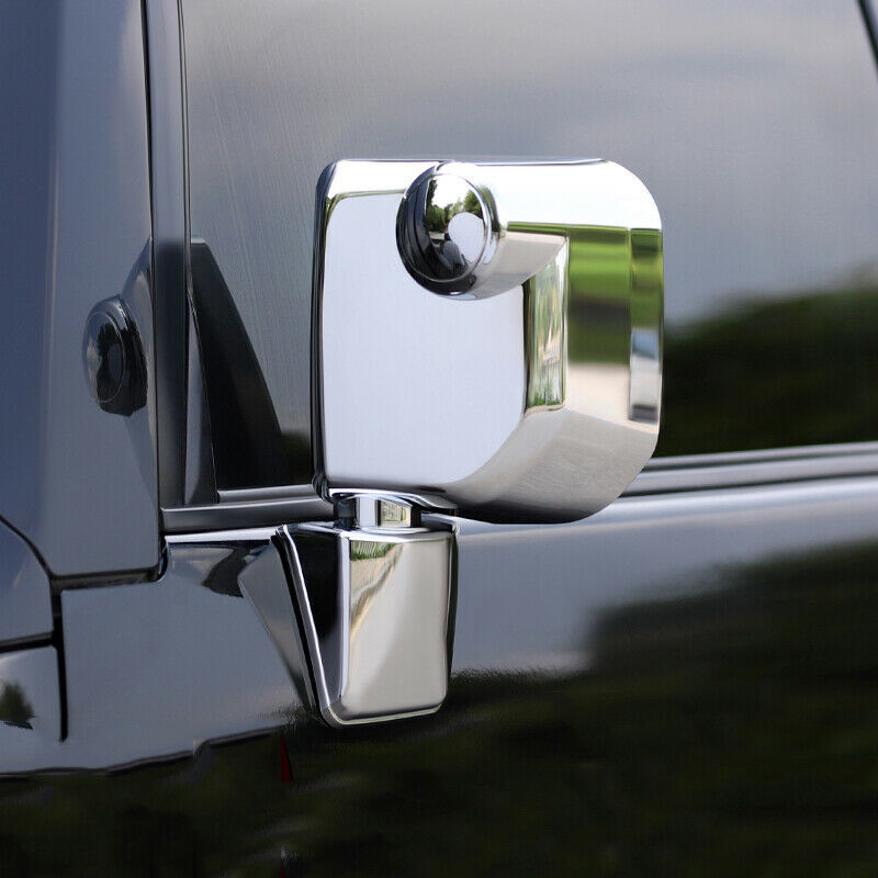 for Toyota FJ Cruiser 2007-2021 Chrome Car Rearview Mirror Base Cover Trim Decor