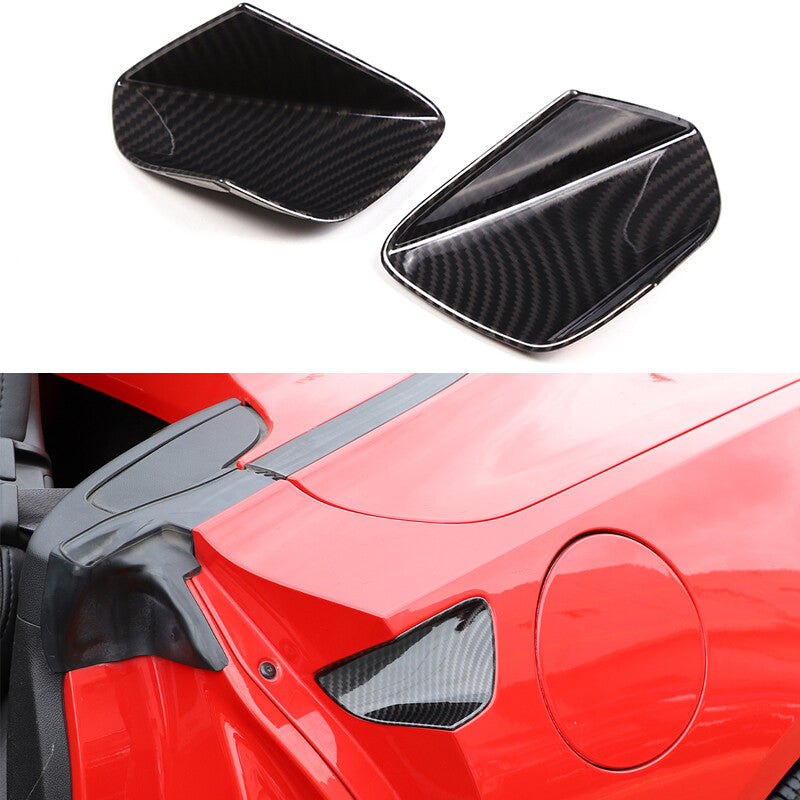 Red Front Lower Grille Intake Radiator Vent Trim for Corvette C7 2014-19 Z06 PCS- v