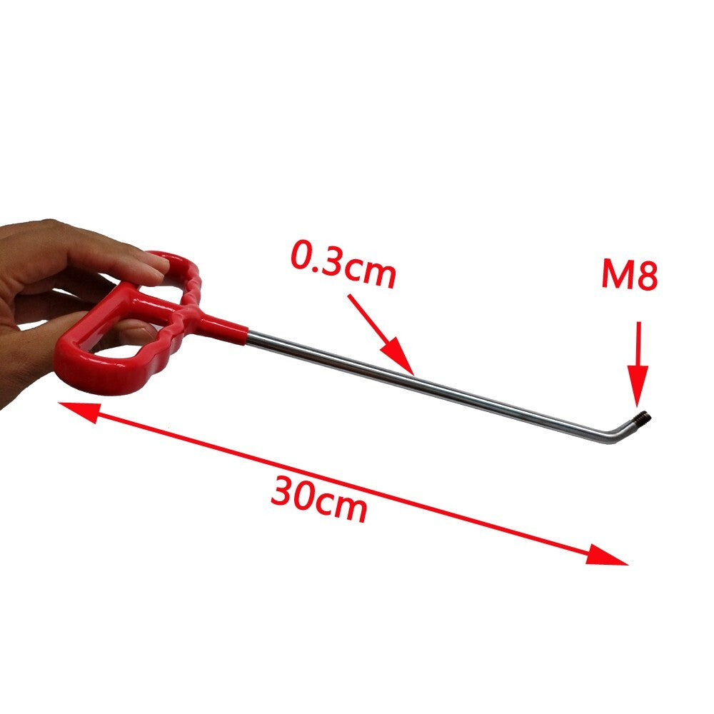Small Stainless Steel Rods Dent Removal Kit,4 Pcs Paintless Dent Repair Tools v