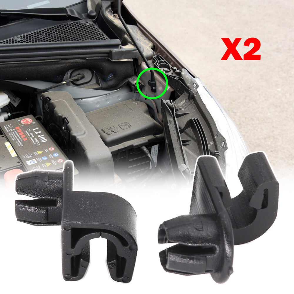 2x bonnet rod stay clip holder for Citroen Berlingo C3 C4 for Peugeot 208/308