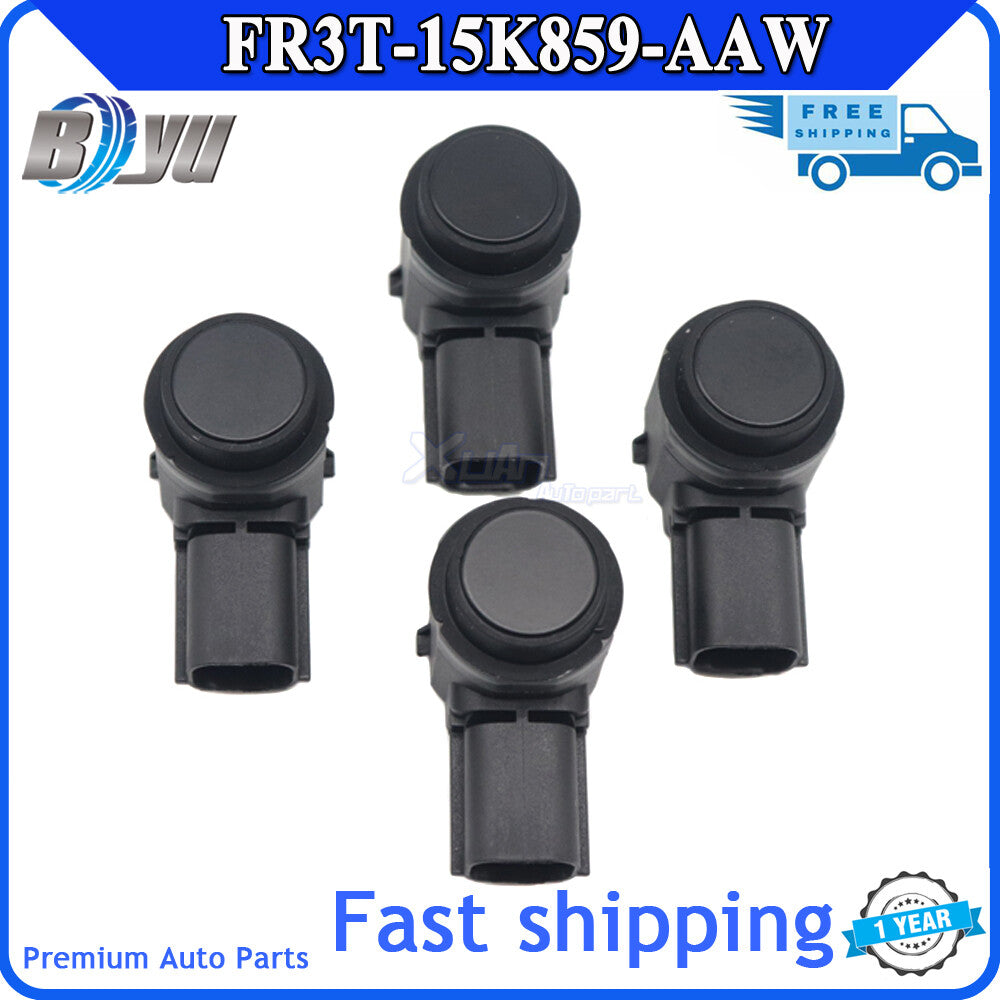 4-pack Parking Assist Sensors FR3T-15K859-AAW for 2015-2017 Explorer (Black) v