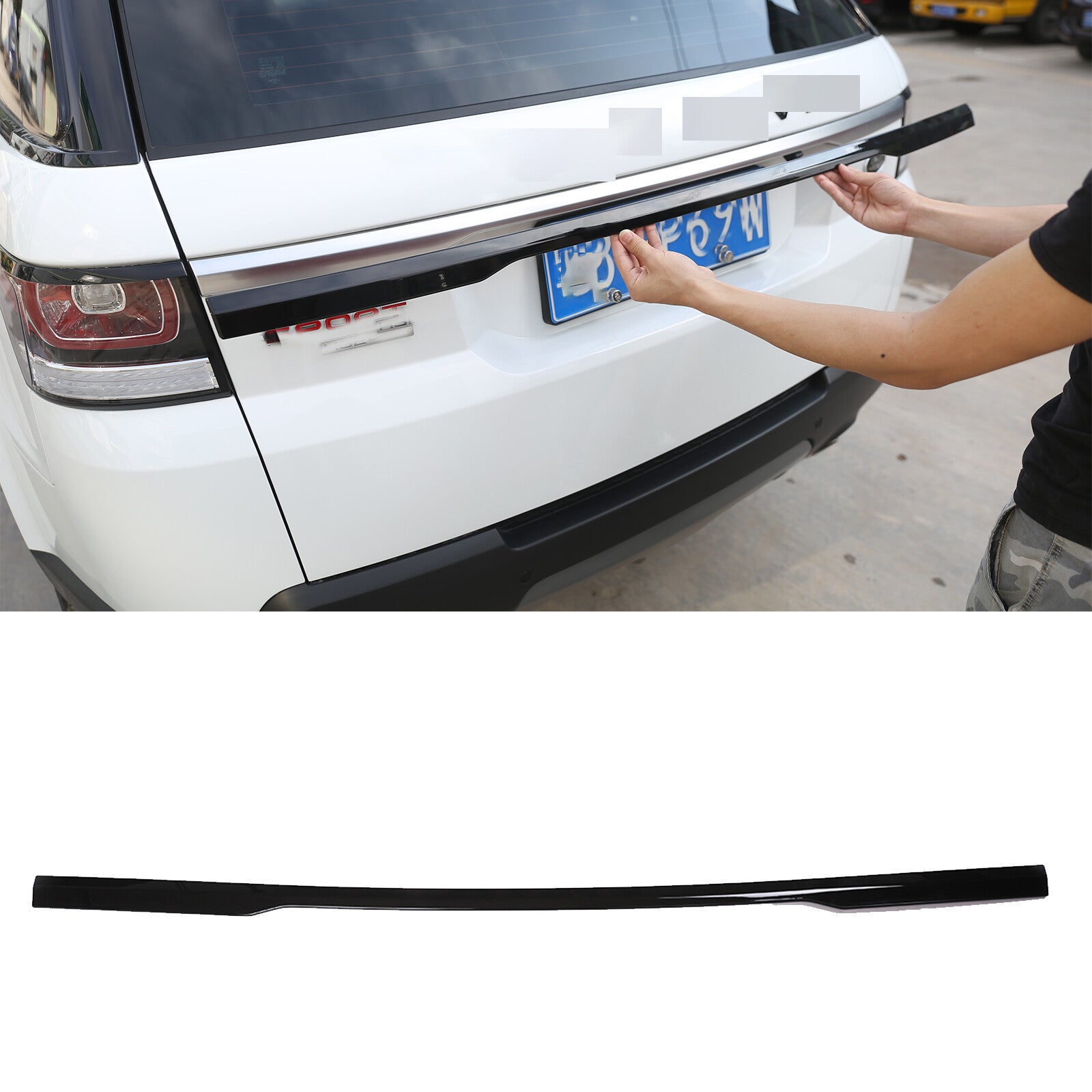 Glossy Black Rear Door Trim Molding for Land Rover for Range Rover Sport 2014 - 2022