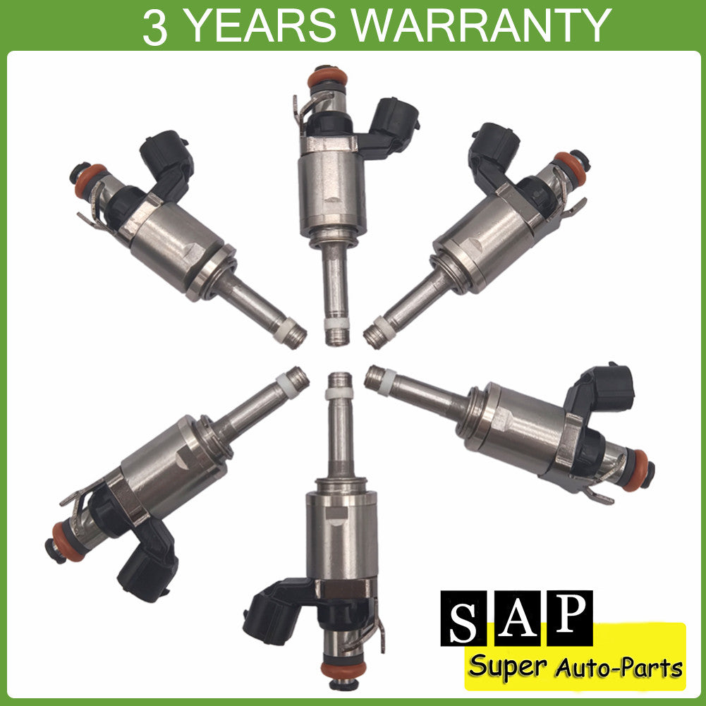 Set of 6PCS Fuel Injectors 16450-R9P-A01 for Acura MDX RLX TLX 3.5L 2014-2020