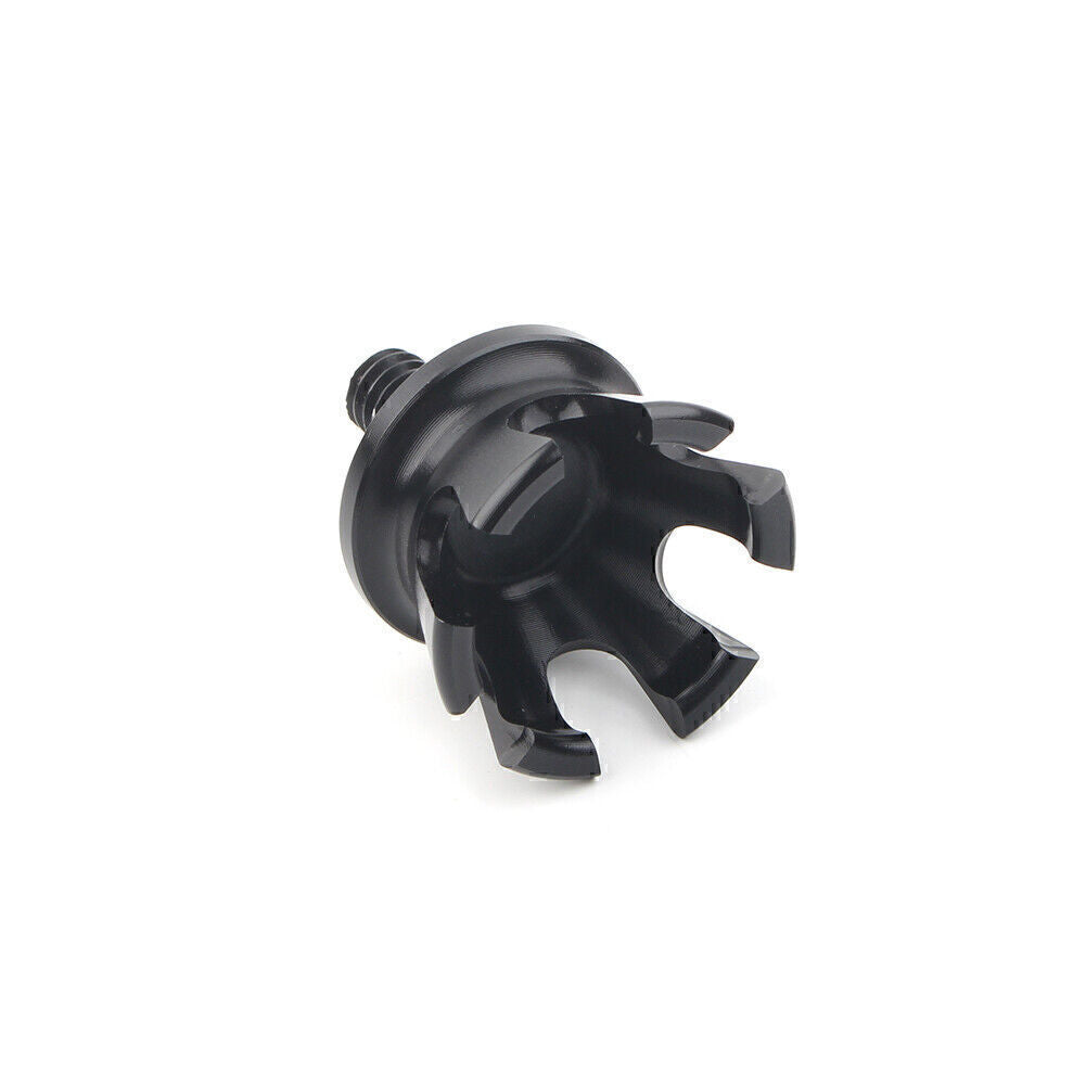 Black Imperial Crown Rear for Seat Bolt Tab Screw Cap Mount Fits for Harley 1996-2019