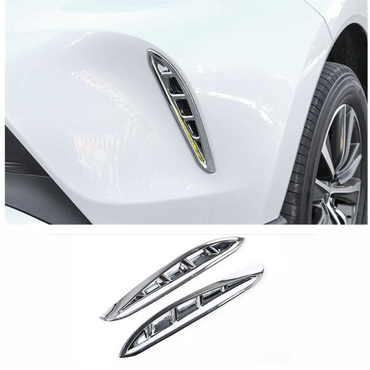 Chrome Front Bumper Corner Air Vent Inlet Cover Trim for Toyota Venza 2021-2023