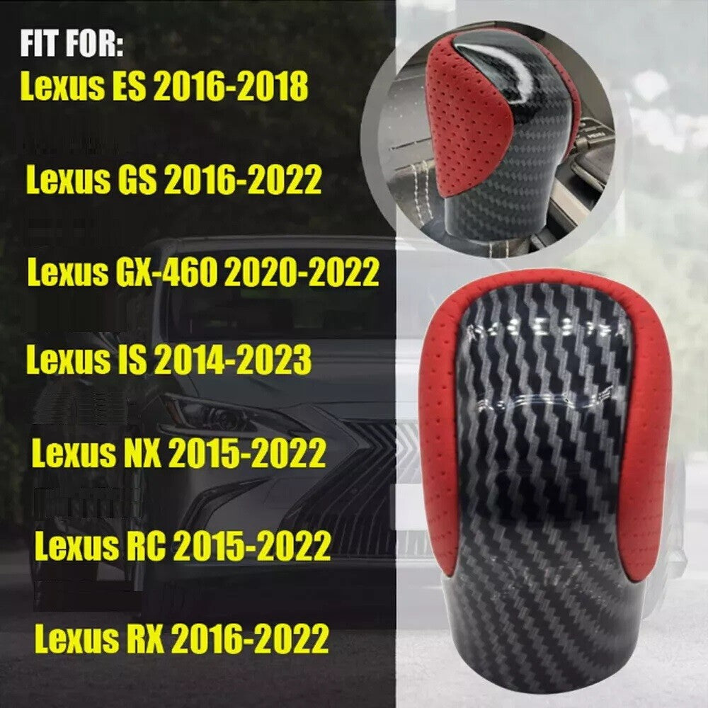 Red Shift Knob for Lexus for ES -350 GS GX460 IS300 NX300 RC RX350 Q