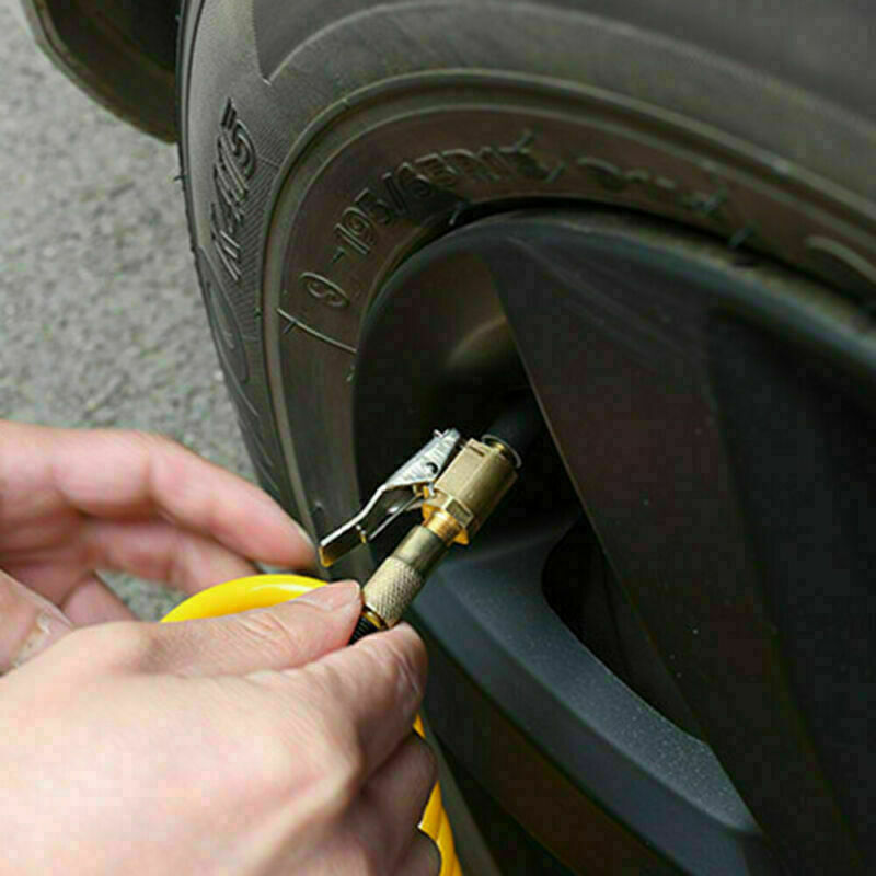4PCS 8mm Car Tyre Wheel Tire Air Chuck Inflator Pump Valve Clip Connector Brass