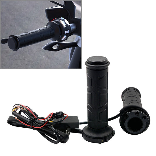 22MM 7/8'' Motorcycle Electric Hot Heated Warm Hand Grips Handlebar Adjustable Q