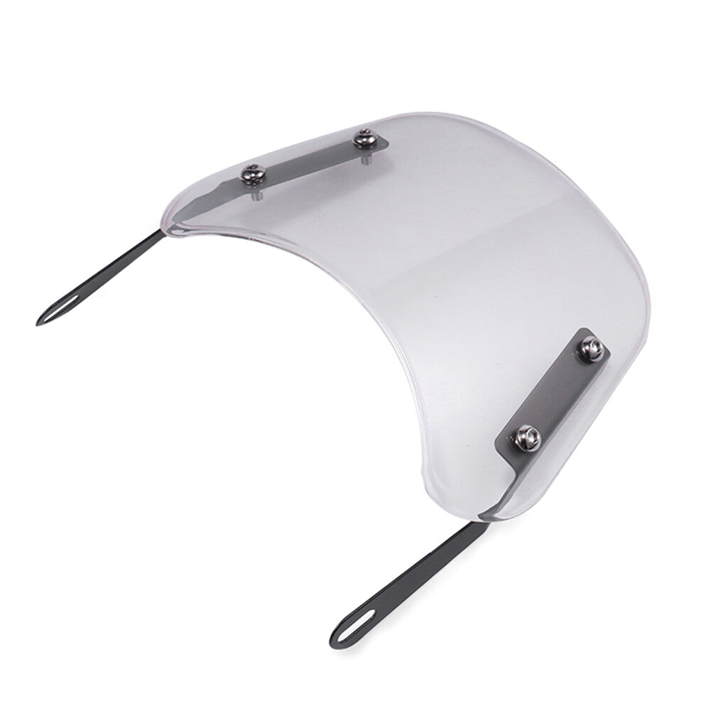 Front Headlight Windshield Windscreen Universal For 5-7'' Round Headlamp Clear
