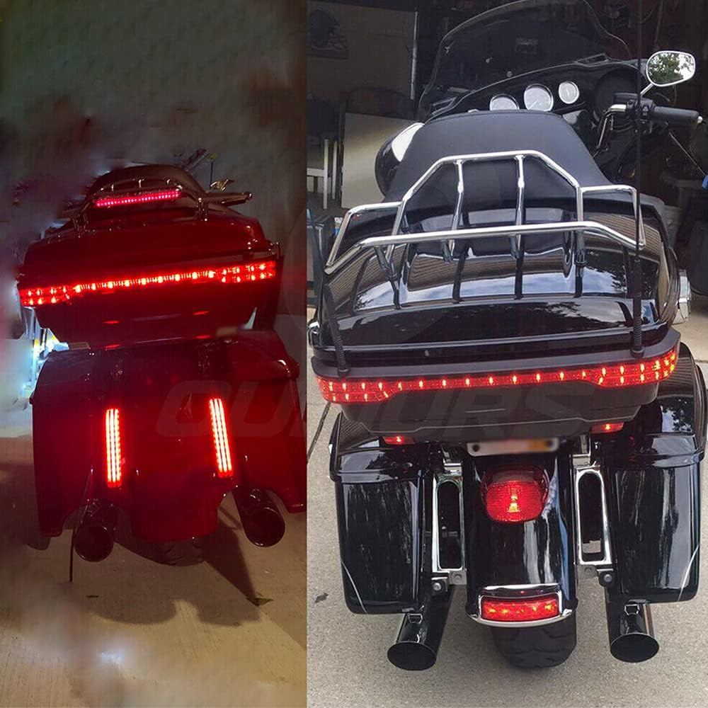 LED brake turn signals taillights for Harley Touring Road King Electra Glide 2014-up- n