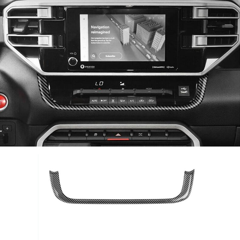 for Toyota Tundra 2022-2024 Carbon Fiber 1pc Center Console Dashboard Panel Trim
