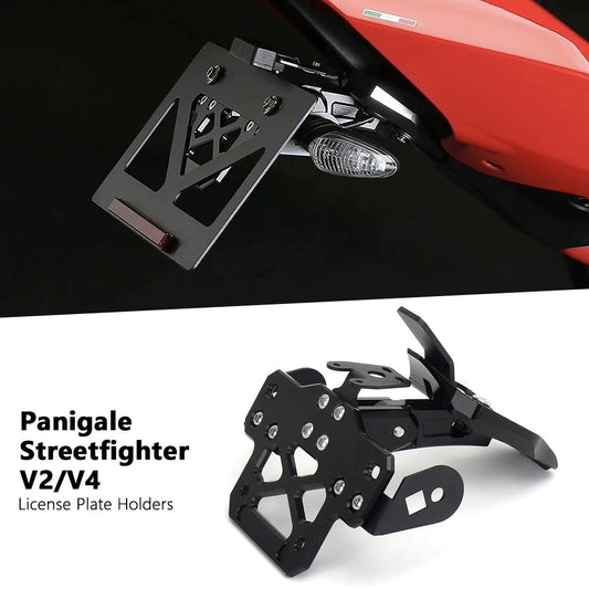 License Plate Holder Bracket for Ducati Streetfighter V2 V4 Panigale Rear Tail Tidy