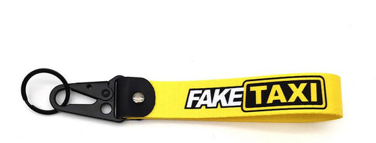 1 car keychain/key ring with lanyard, car accessory, fake taxi, suitable for Mazda