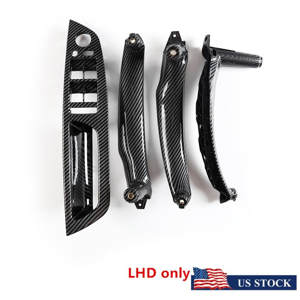 4PCS Window Switch Panel Interior Door Pull Handle Kit for BMW for X5 X6 E70 E71 LHD Q