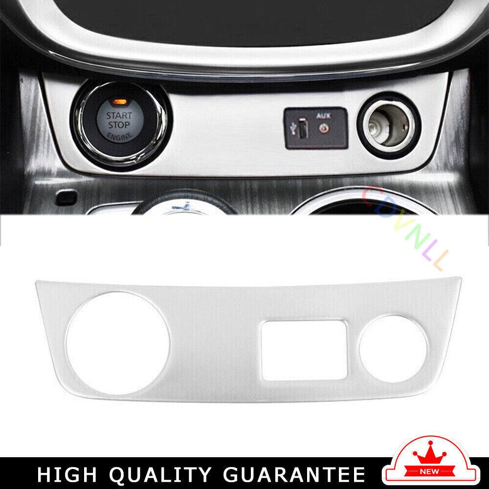 Inner Console Cigarette Lighter Storage Fit for Nissan Murano 15-21 Silver Steel