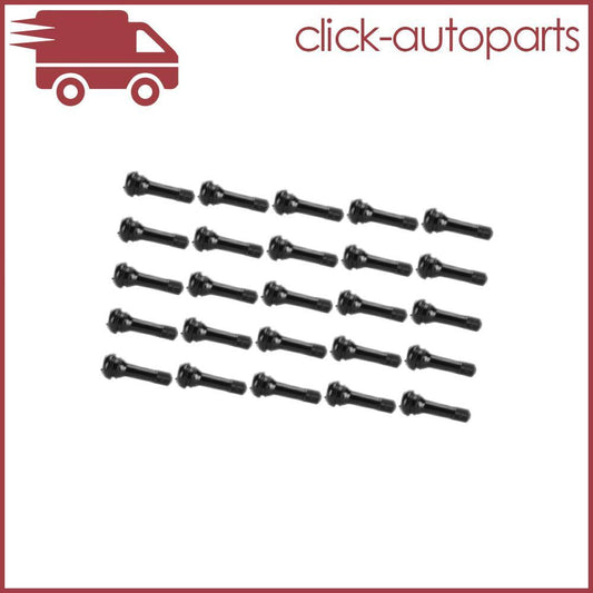 25pcs TR414 Snap-In Tire Valve Stems fits all cars motorcycles wheels quad / ATV Q