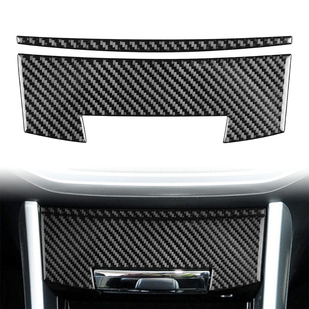 Carbon Fiber Interior Central Storage Box Cover Trim for Honda Accord 2013-2017