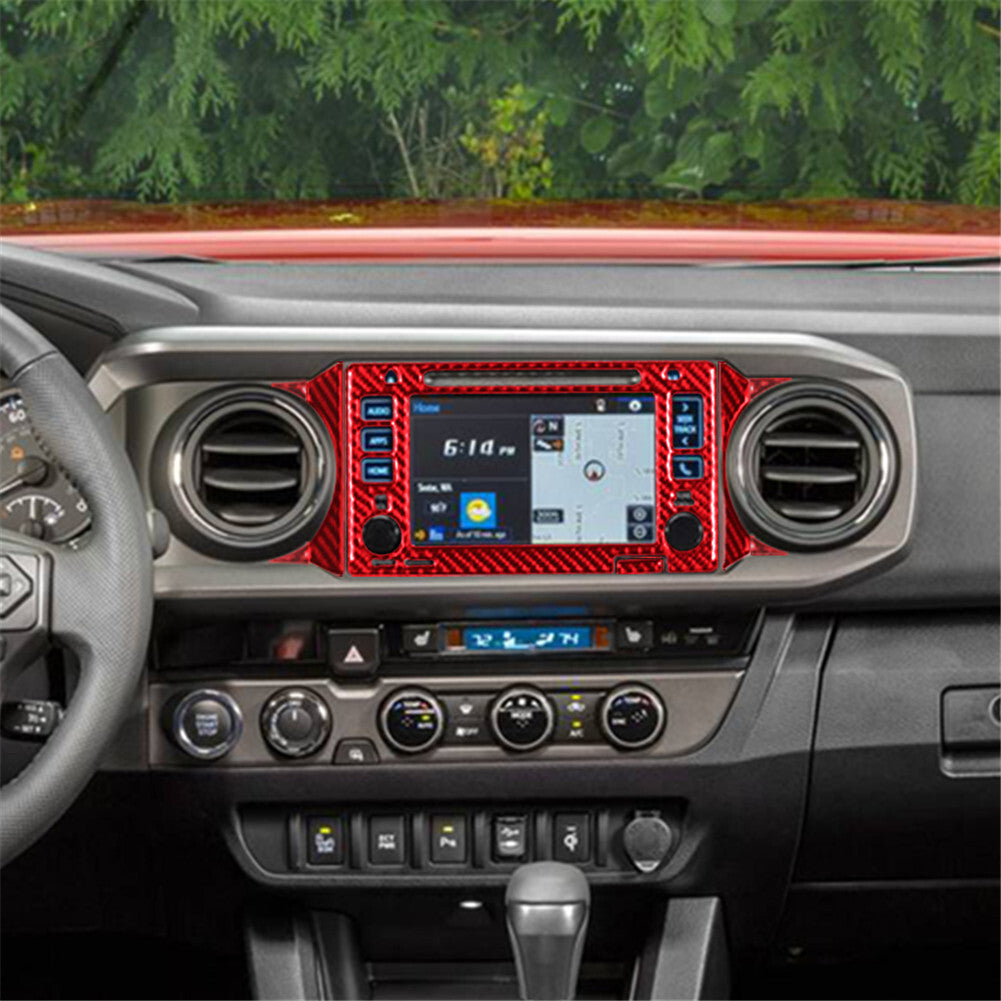 3Pcs Carbon Fiber Digital Dimate Control Cover Trim for Camry 2007-2011 v