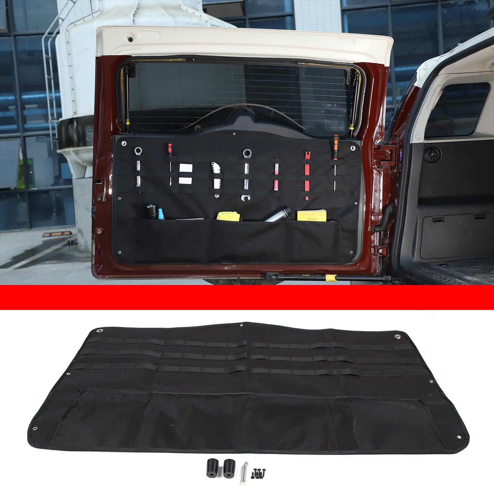 Tailgate cargo storage bags/organizers suitable for Toyota FJ Cruiser 07+ Q