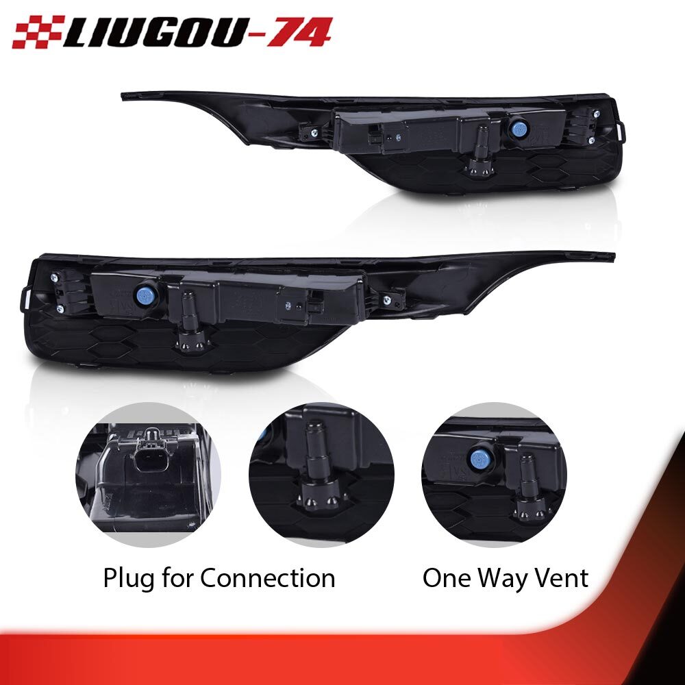 Suitable for for Honda Accord sedan 16 - 17 LED fog light front bumper light + wire + switch - v