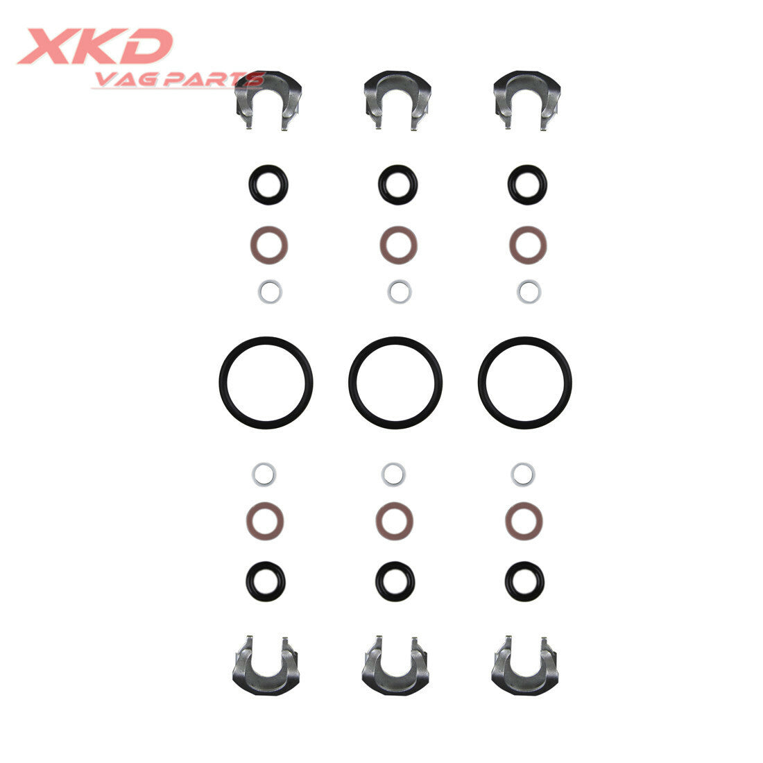 VR6 Engine Fuel Injector Seal Kit Fit for VW for Passat Touareg CC AUD Q7 03H198149A