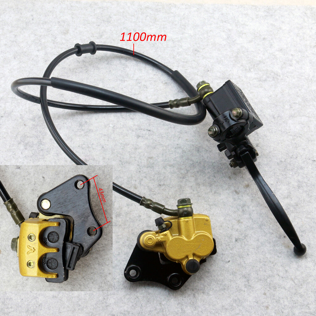 Hydraulic Rear Disc Brake Caliper System 125cc 250cc PIT PRO Quad Dirt Bike ATV