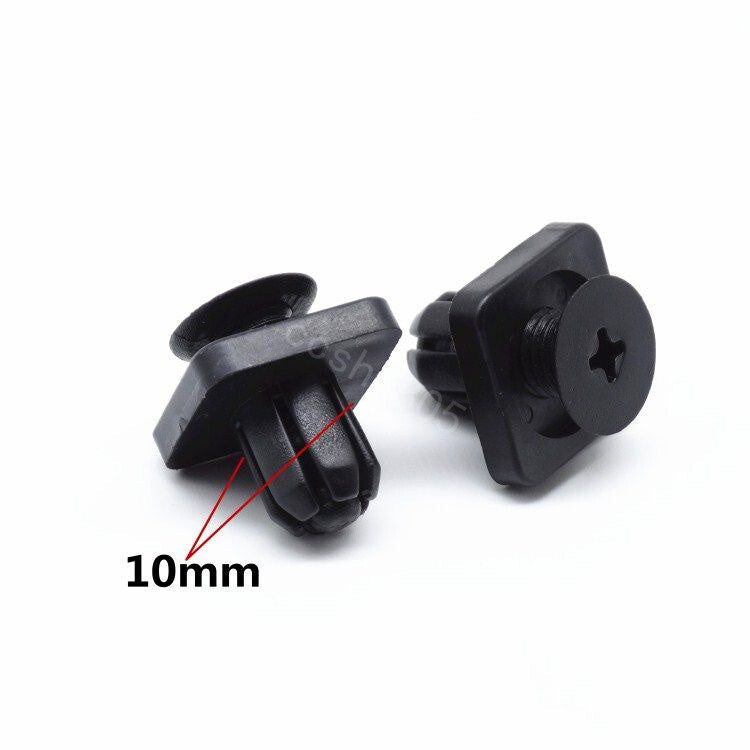 10 Pcs Car Engine Splash Shield Guard Skid Plate Retainer Clips for Honda