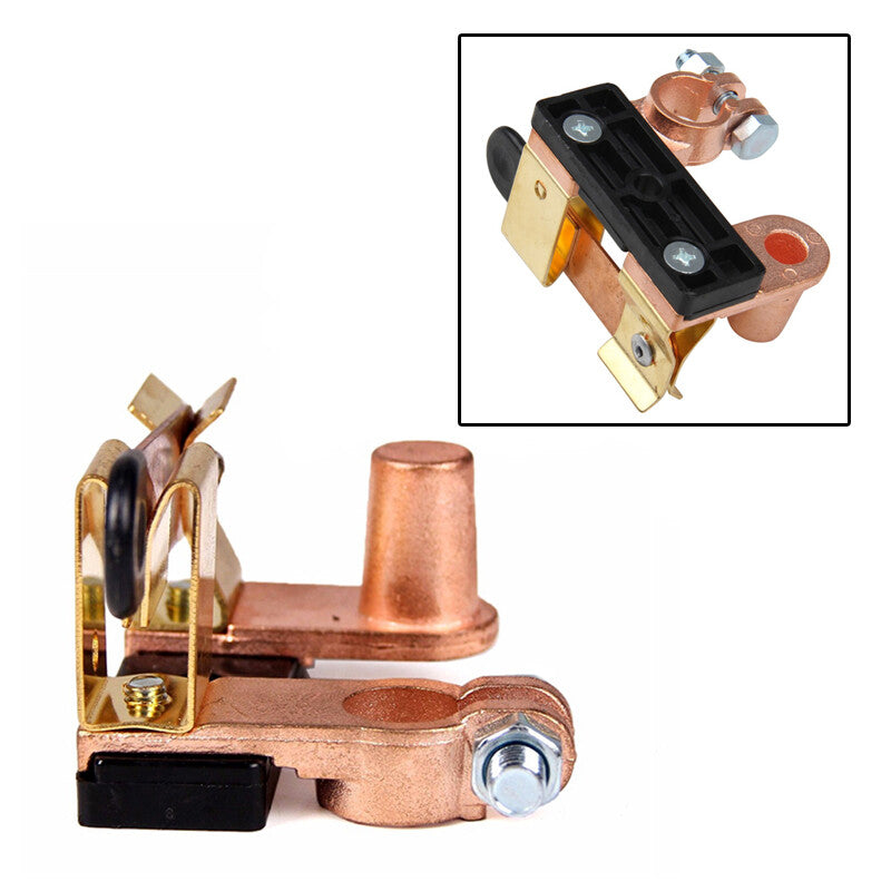 Battery disconnect blade switch, 17mm top post brass off, 12V-24V active. n