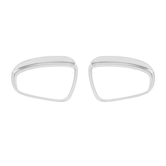 1 Pair for Tuca 2018 New rearview mirror Rain Eyebrow frame silver v