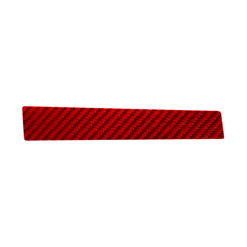 Red Carbon Fiber Driver Side Dashboard Cover Trim For Lancer 2008-15 v