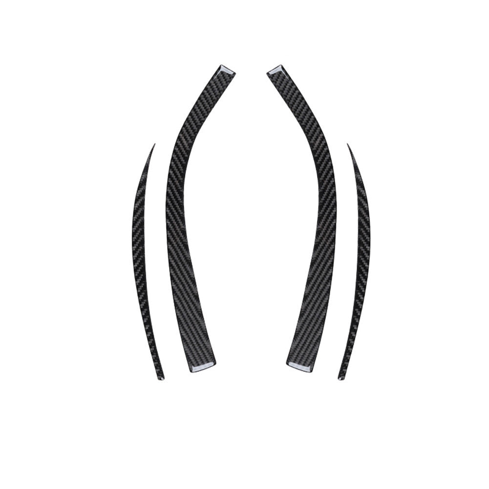Carbon Fiber Interior Rear Door Panel Cover Trim Strip for Camry 2012-14 v