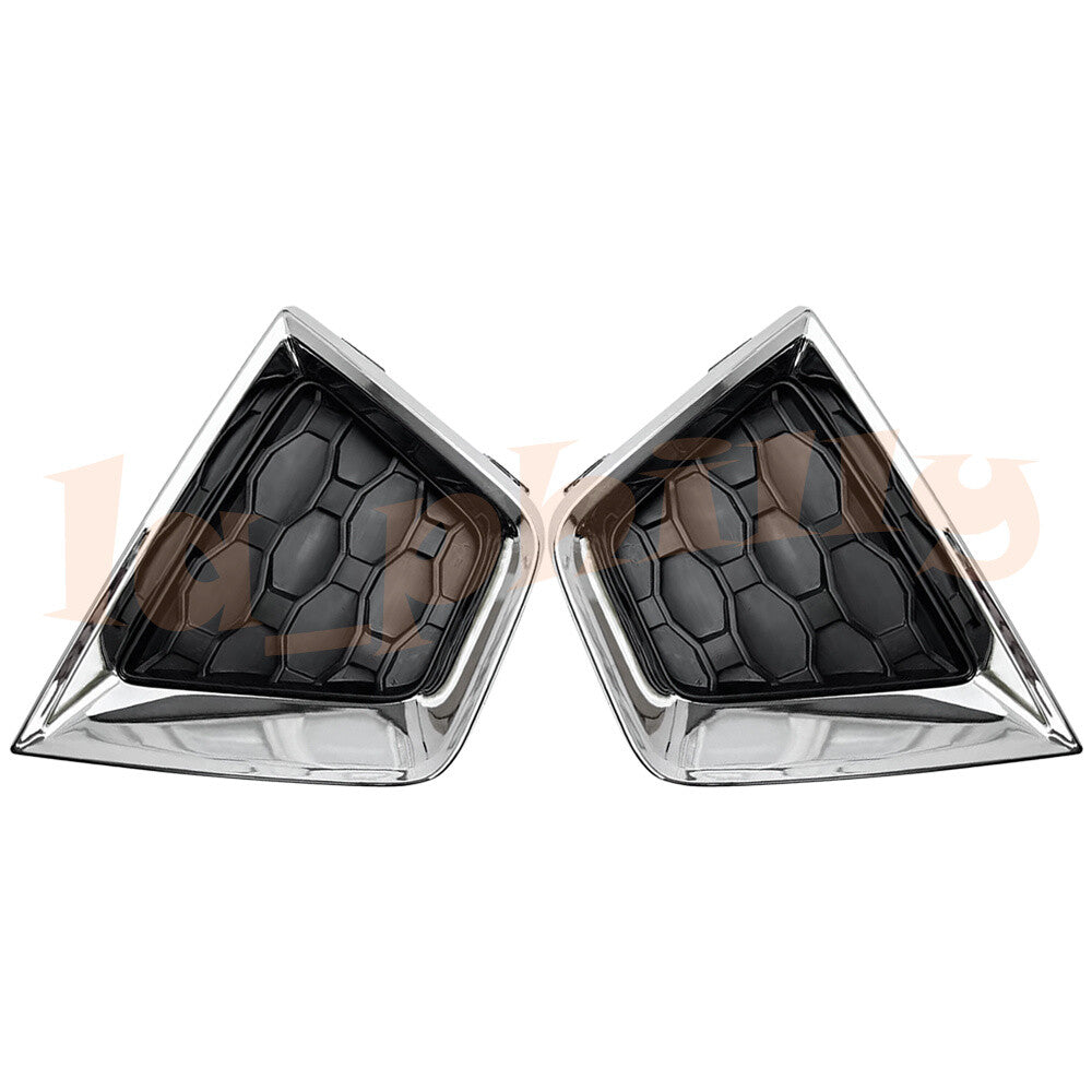 2x Chrome Front Right + Left Fog Lamp Cover 2019 for Jeep Renegade 2018-2020