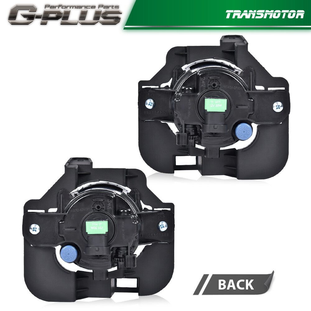 Fits 07-12 for Altima Clear Fog Light Lamp + Frame + Wire and Switch Kit - v