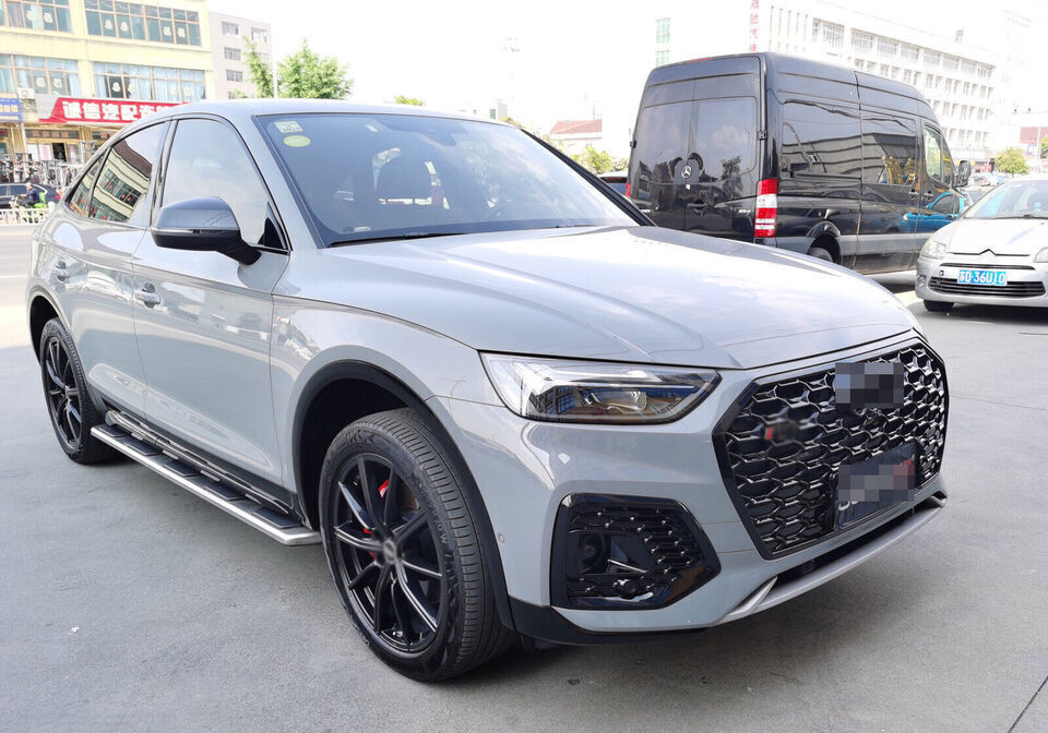 Front Bumper Grille Fog Light Cover Grill with ACC for AUDI Q5 RSQ5 2021 2022 Q
