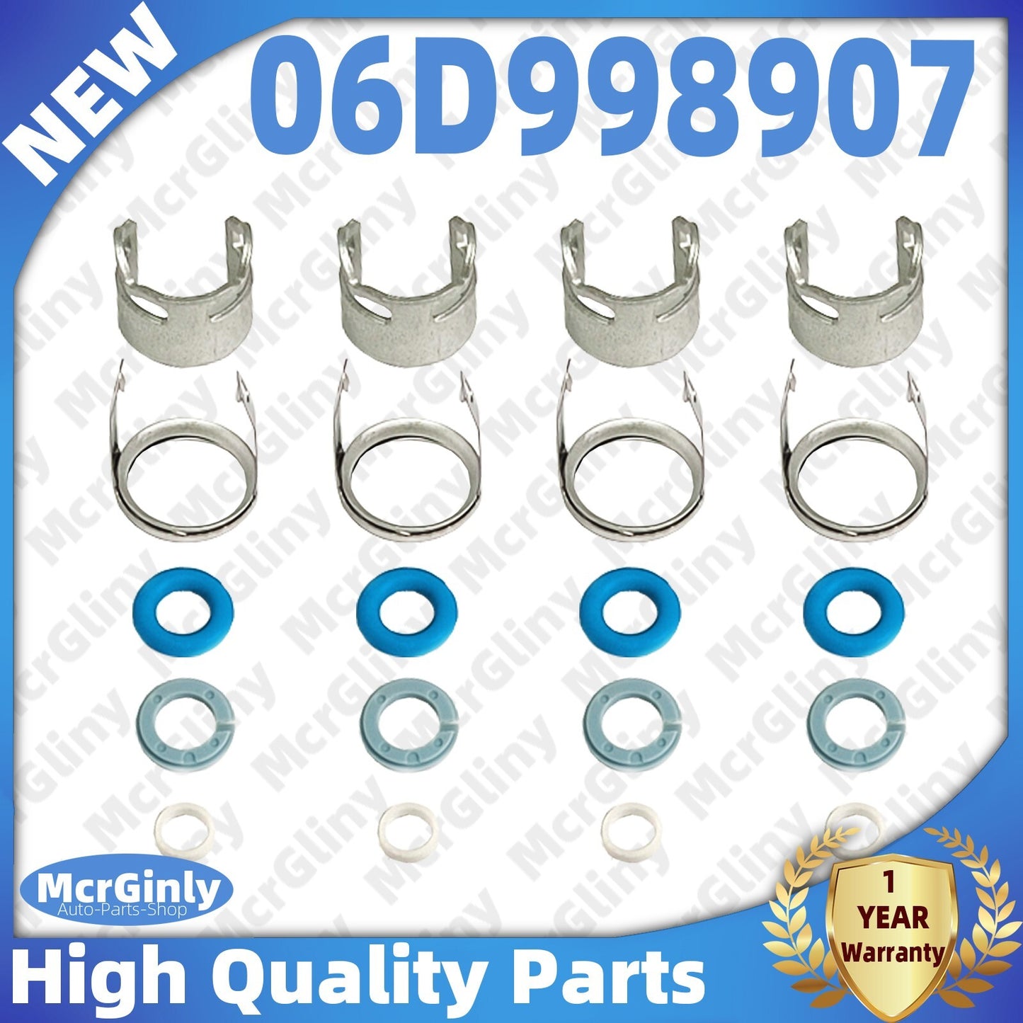 4-piece 2.0T fuel injector sealing kit for Golf , for Jetta , for Audi A3, A4, A6, TT #06D998907- n